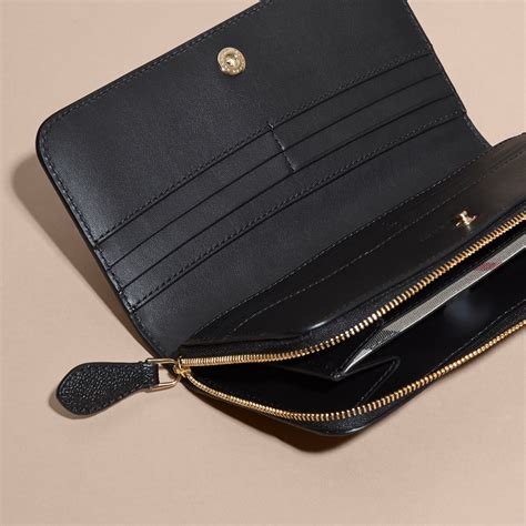 burberry grainy leather ziparound wallet|Women’s Designer Wallets & Card Cases .